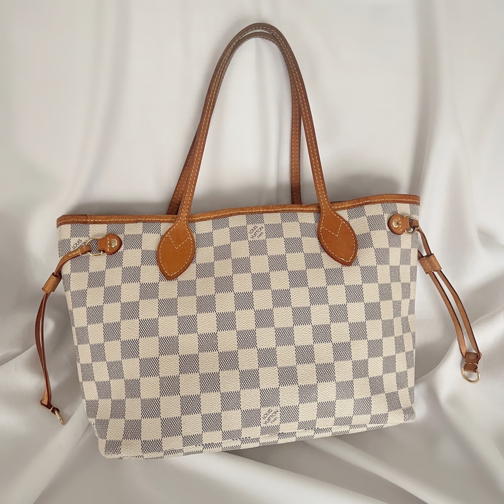 🦋LOUIS VUITTON🦋 DAMIER AZUR NEVERFULL PM